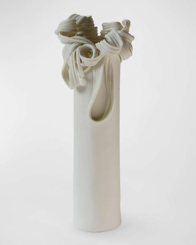 Bende Limoges Porcelain Vase, Medium